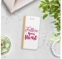 ETUI BOOK MAGNET NA TELEFON IPHONE XS MAX ZŁOTY FOLLOW YOUR HEART