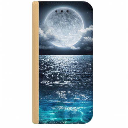 ETUI BOOK MAGNET NA TELEFON IPHONE XS MAX ZŁOTY KSIĘŻYC NOC