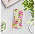 ETUI BOOK MAGNET NA TELEFON IPHONE XS MAX ZŁOTY KWIATY FLOWERS