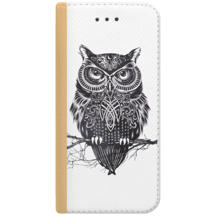 ETUI BOOK MAGNET NA TELEFON IPHONE XS MAX ZŁOTY SOWA