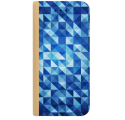 ETUI BOOK MAGNET NA TELEFON SAMSUNG GALAXY J5 2017 ZŁOTY BLUE GEOMETRIC