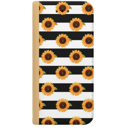 ETUI BOOK MAGNET NA TELEFON SAMSUNG GALAXY J5 2017 ZŁOTY SŁONECZNIKI