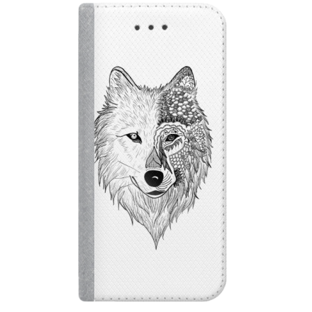 ETUI BOOK MAGNET NA TELEFON LENOVO K6 NOTE STALOWY WILK