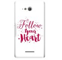 Etui na telefon SONY XPERIA E4G FOLLOW YOUR HEART
