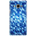 Etui na telefon SAMSUNG GALAXY J3 2017 BLUE GEOMETRIC