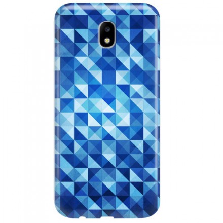 Etui na telefon SAMSUNG GALAXY J5 2017 BLUE GEOMETRIC