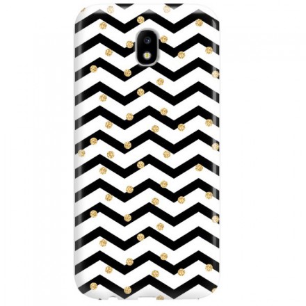 Etui na telefon SAMSUNG GALAXY J5 2017 GOLD BLACK WHITE