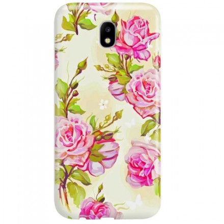 Etui na telefon SAMSUNG GALAXY J5 2017 KWIATY FLOWERS