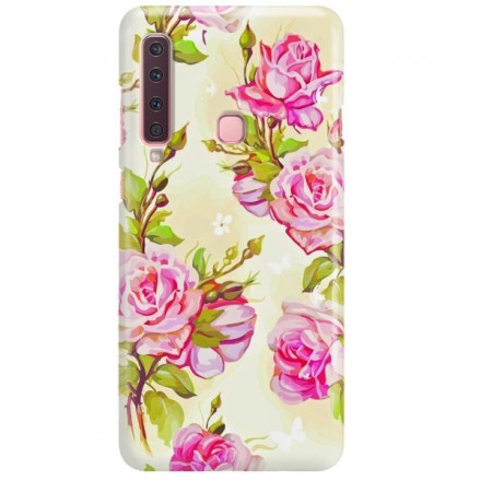 Etui na telefon SAMSUNG GALAXY A9 2018 KWIATY FLOWERS