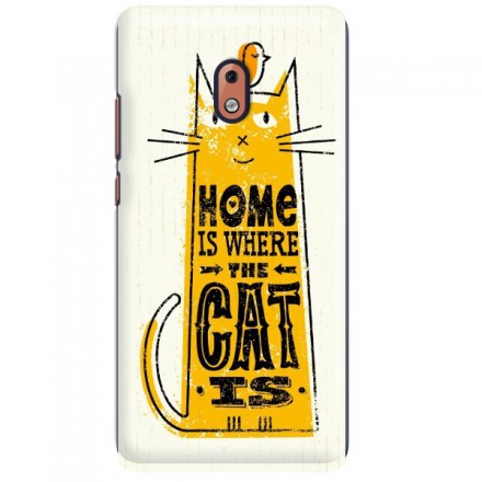 Etui na telefon NOKIA 2.1 HOME IS WHERE THE CAT IS