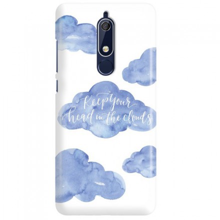 Etui na telefon NOKIA 5.1 KEEP YOUR HEAD IN THE CLOUDS