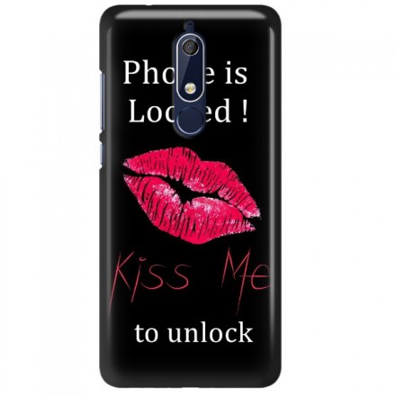Etui na telefon NOKIA 5.1 KISS ME TO UNLOCK