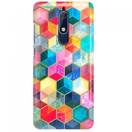Etui na telefon NOKIA 5.1 KOLOROWE COLORFULL