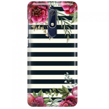 Etui na telefon NOKIA 5.1 KWIATY WIOSENNE