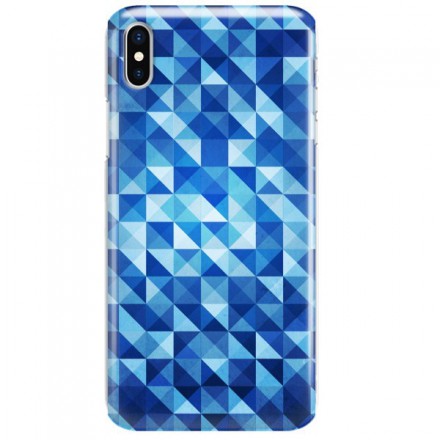 Etui na telefon APPLE IPHONE X / IPHONE XS BLUE GEOMETRIC
