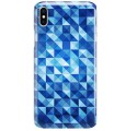 Etui na telefon APPLE IPHONE X / IPHONE XS BLUE GEOMETRIC