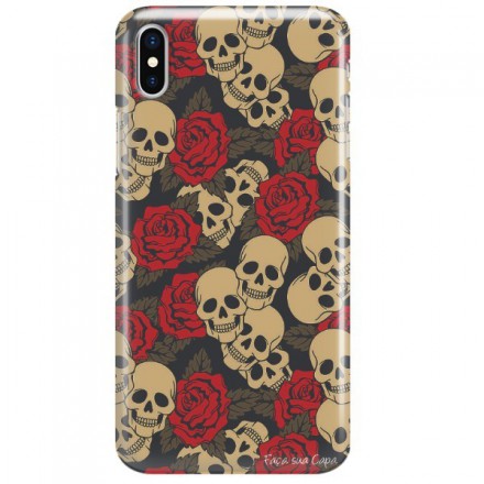 Etui na telefon APPLE IPHONE X / IPHONE XS CZASZKA SKULL