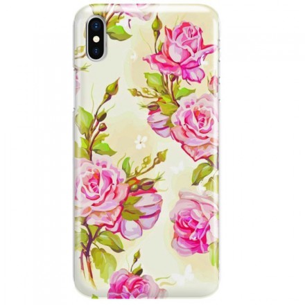 Etui na telefon APPLE IPHONE X / IPHONE XS KWIATY FLOWERS