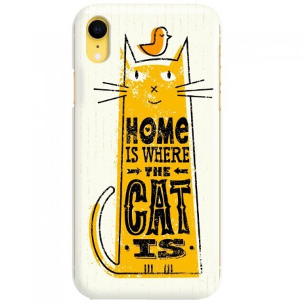 Etui na telefon APPLE IPHONE XR HOME IS WHERE THE CAT IS