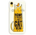 Etui na telefon APPLE IPHONE XR HOME IS WHERE THE CAT IS