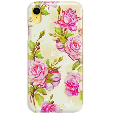 Etui na telefon APPLE IPHONE XR KWIATY FLOWERS