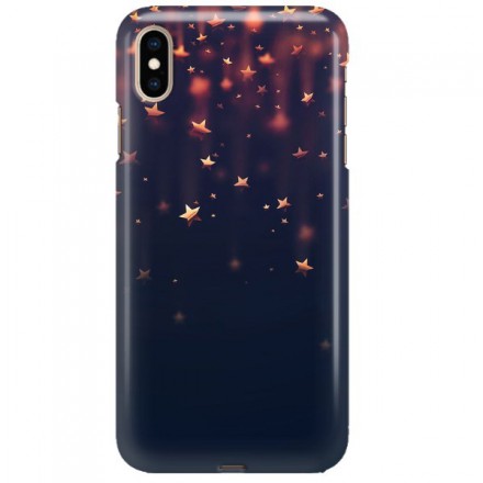 Etui na telefon APPLE IPHONE XS MAX GWIAZDKI BŁĘKITNE