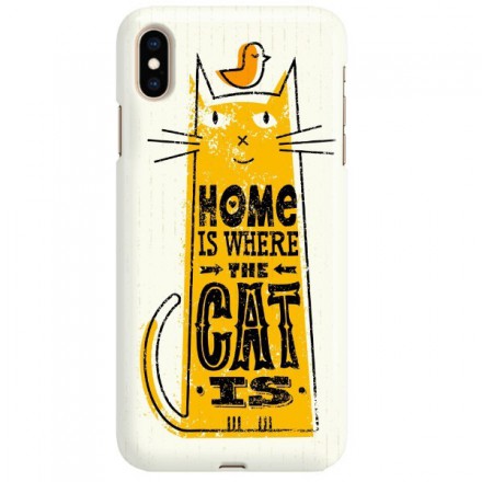 Etui na telefon APPLE IPHONE XS MAX HOME IS WHERE THE CAT IS