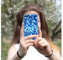 Etui na telefon HUAWEI P9 LITE MINI BLUE GEOMETRIC