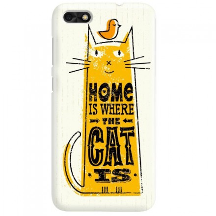 Etui na telefon HUAWEI P9 LITE MINI HOME IS WHERE THE CAT IS