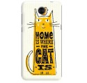 Etui na telefon HUAWEI Y5 2017 / Y6 2017 HOME IS WHERE THE CAT IS