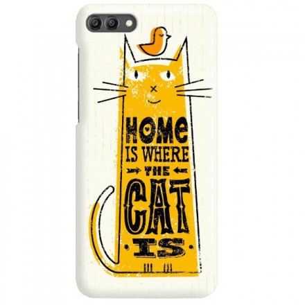 Etui na telefon HUAWEI Y9 2018 HOME IS WHERE THE CAT IS