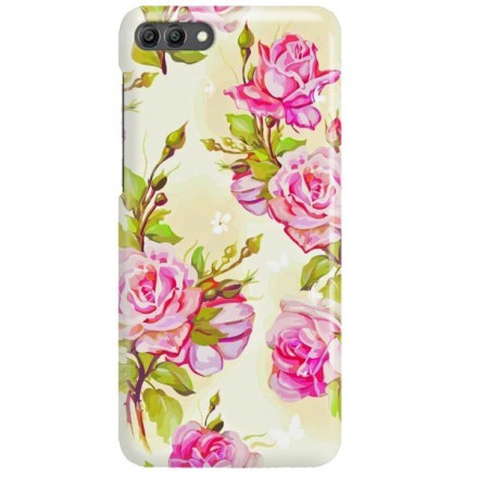 Etui na telefon HUAWEI Y9 2018 KWIATY FLOWERS
