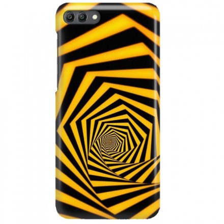 Etui na telefon HUAWEI Y9 2018 ŻÓŁTO CZARNE