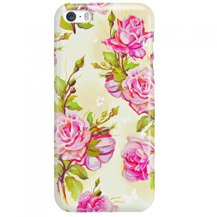 Etui na telefon APPLE IPHONE 5 / 5S / SE KWIATY FLOWERS