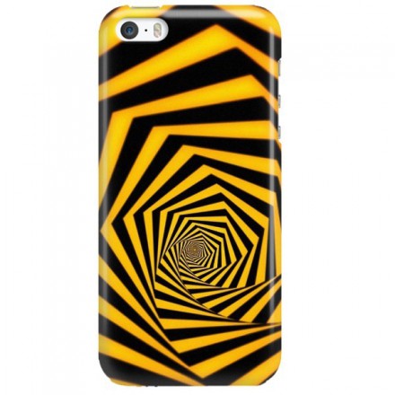 Etui na telefon APPLE IPHONE 5 / 5S / SE ŻÓŁTO CZARNE