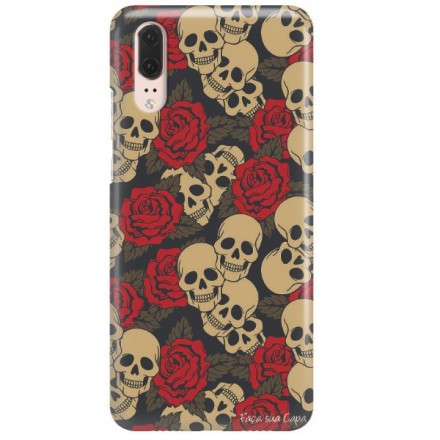 Etui na telefon HUAWEI P20 CZASZKA SKULL