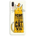 Etui na telefon HUAWEI P20 HOME IS WHERE THE CAT IS