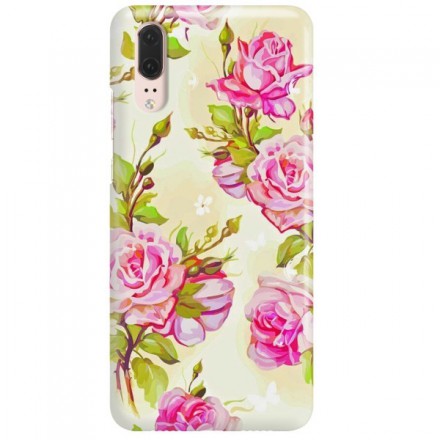 Etui na telefon HUAWEI P20 KWIATY FLOWERS