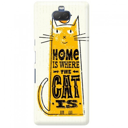 Etui na telefon SONY XPERIA XA3 HOME IS WHERE THE CAT IS