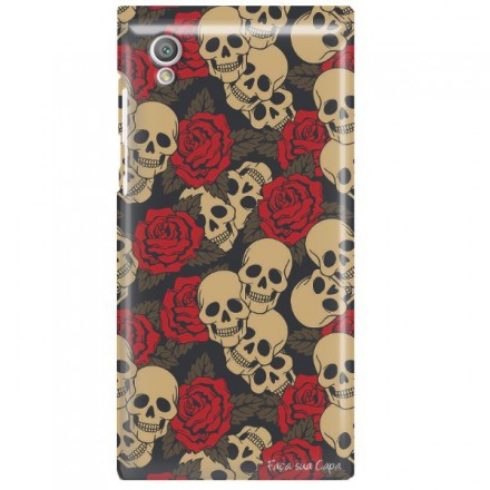 Etui na telefon SONY XPERIA L1 CZASZKA SKULL