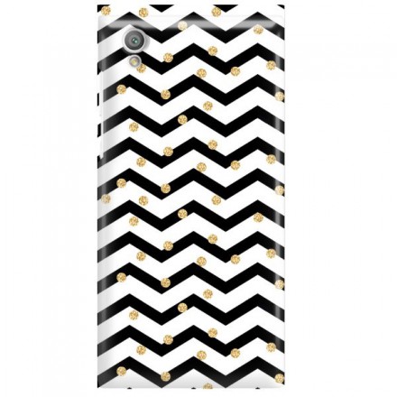 Etui na telefon SONY XPERIA L1 GOLD BLACK WHITE
