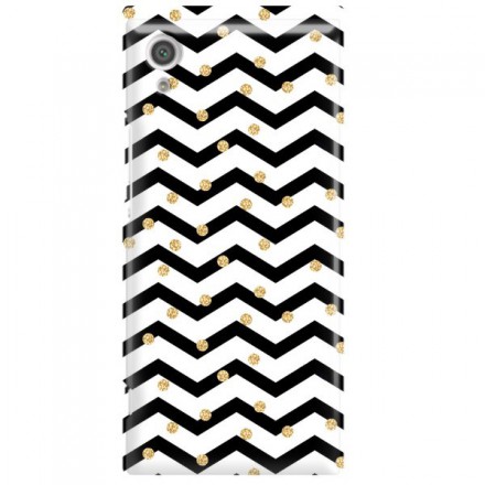 Etui na telefon SONY XPERIA XA1 GOLD BLACK WHITE