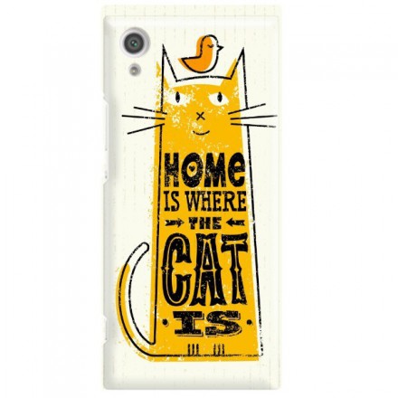 Etui na telefon SONY XPERIA XA1 HOME IS WHERE THE CAT IS