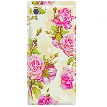 Etui na telefon SONY XPERIA XA1 KWIATY FLOWERS