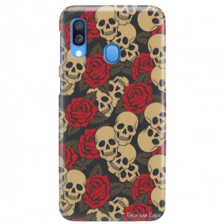 Etui na telefon SAMSUNG GALAXY A40 CZASZKA SKULL
