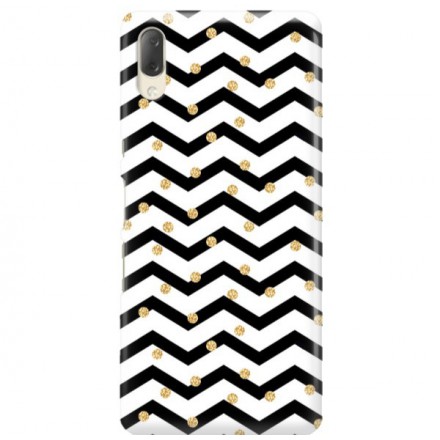 Etui na telefon SONY XPERIA L3  GOLD BLACK WHITE