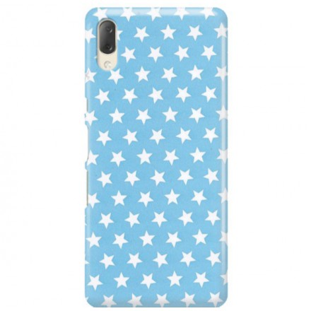 Etui na telefon SONY XPERIA L3  GWIAZDKI BŁĘKITNE