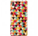 Etui na telefon SONY XPERIA L3  TRIANGLES TRÓJKĄTY