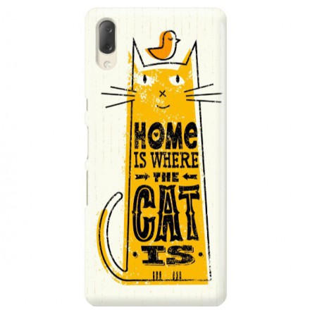 Etui na telefon SONY XPERIA L3  HOME IS WHERE THE CAT IS