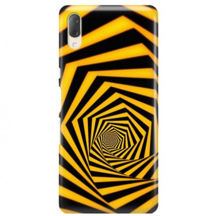 Etui na telefon SONY XPERIA L3  ŻÓŁTO CZARNE